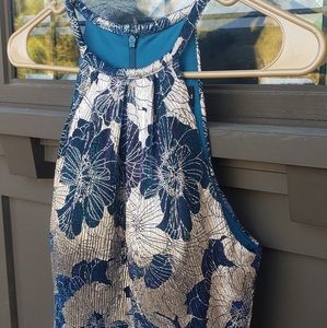 Floral Crepe Prom Dress
